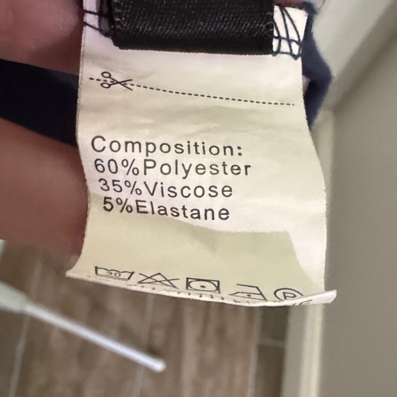 SHEIN Dark Blue Blouse with Lace Detail - Picture 3 of 7